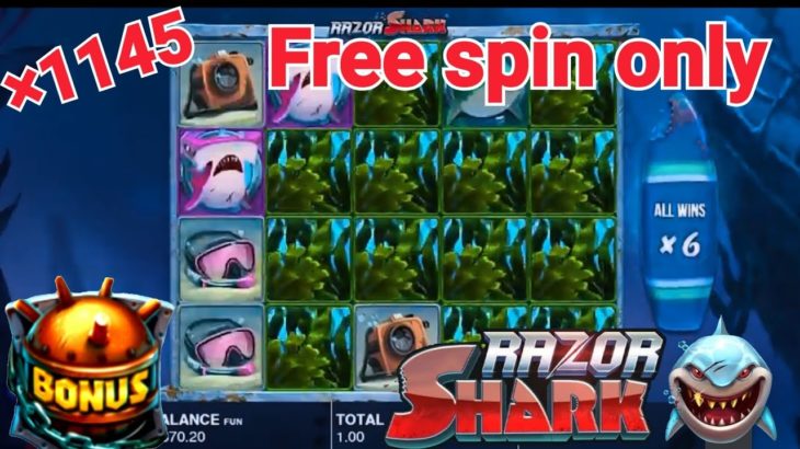×1145 ×535【Razor Shark フリースピン事故】casinoOnline slot compilation:#10
