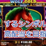 【オンラインカジノ】人気スロットウルフゴールド実践！目指せ高配当！【WOLF GOLD】