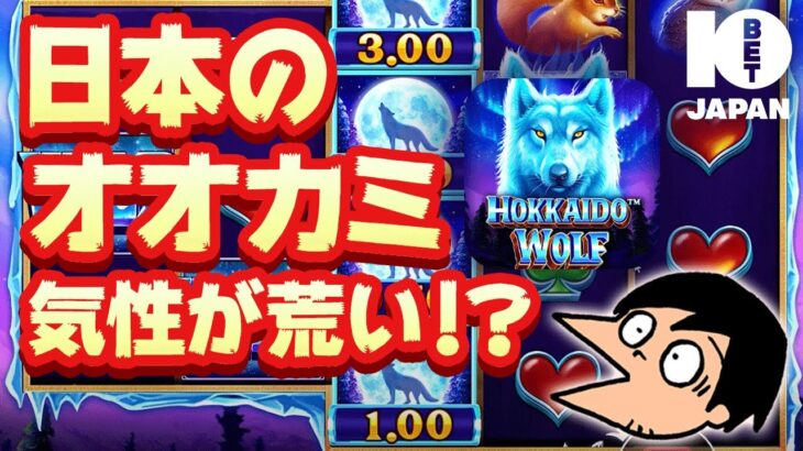 ギャンブル台！日本狼！【オンラインカジノ】【10bet Japan】【HOKKAIDO WOLF】